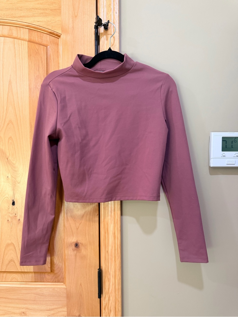 Wild fable mock neck cropped long sleeve